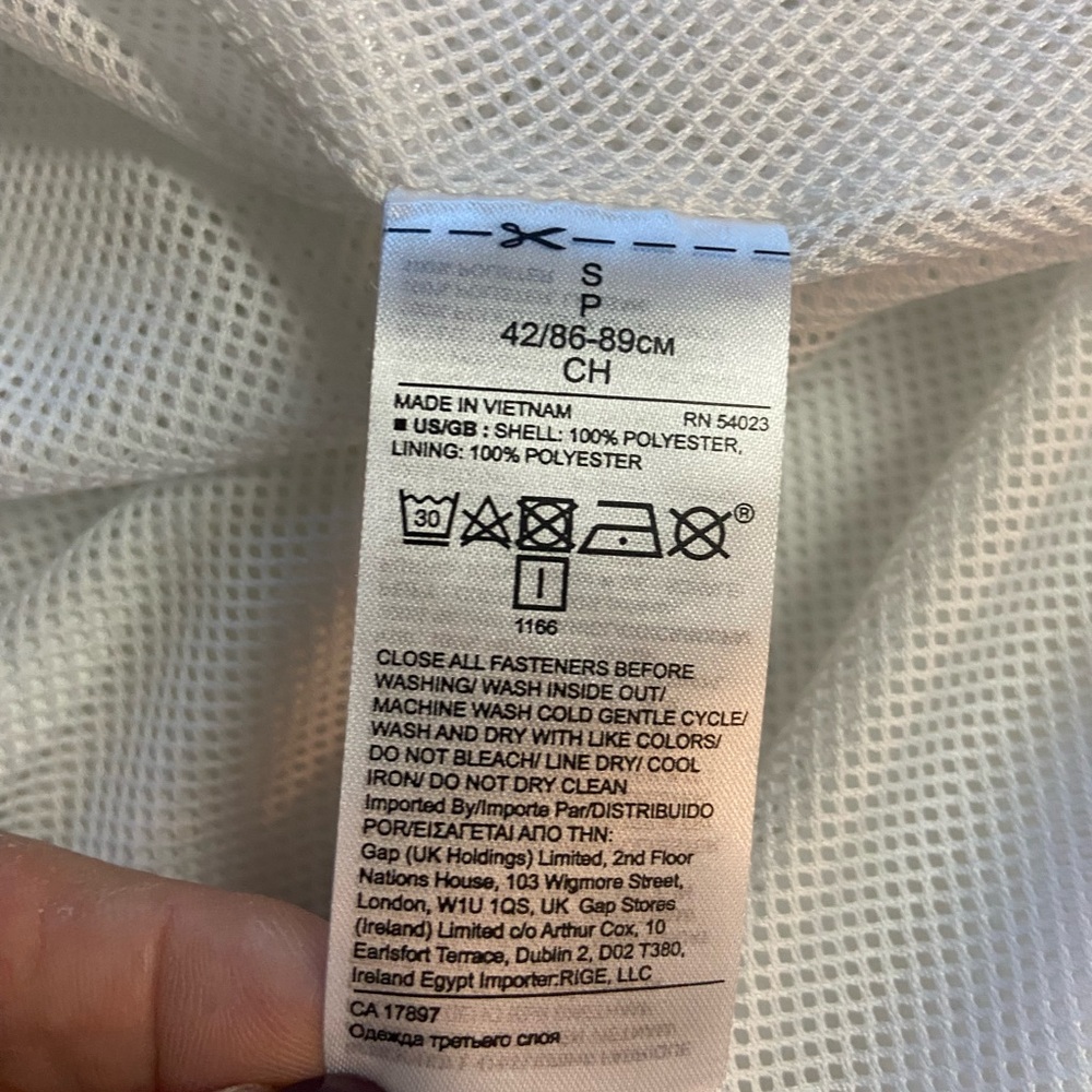 Banana Republic Sz S Women's White Hooded Utility Jacket - Picture 11 of 11